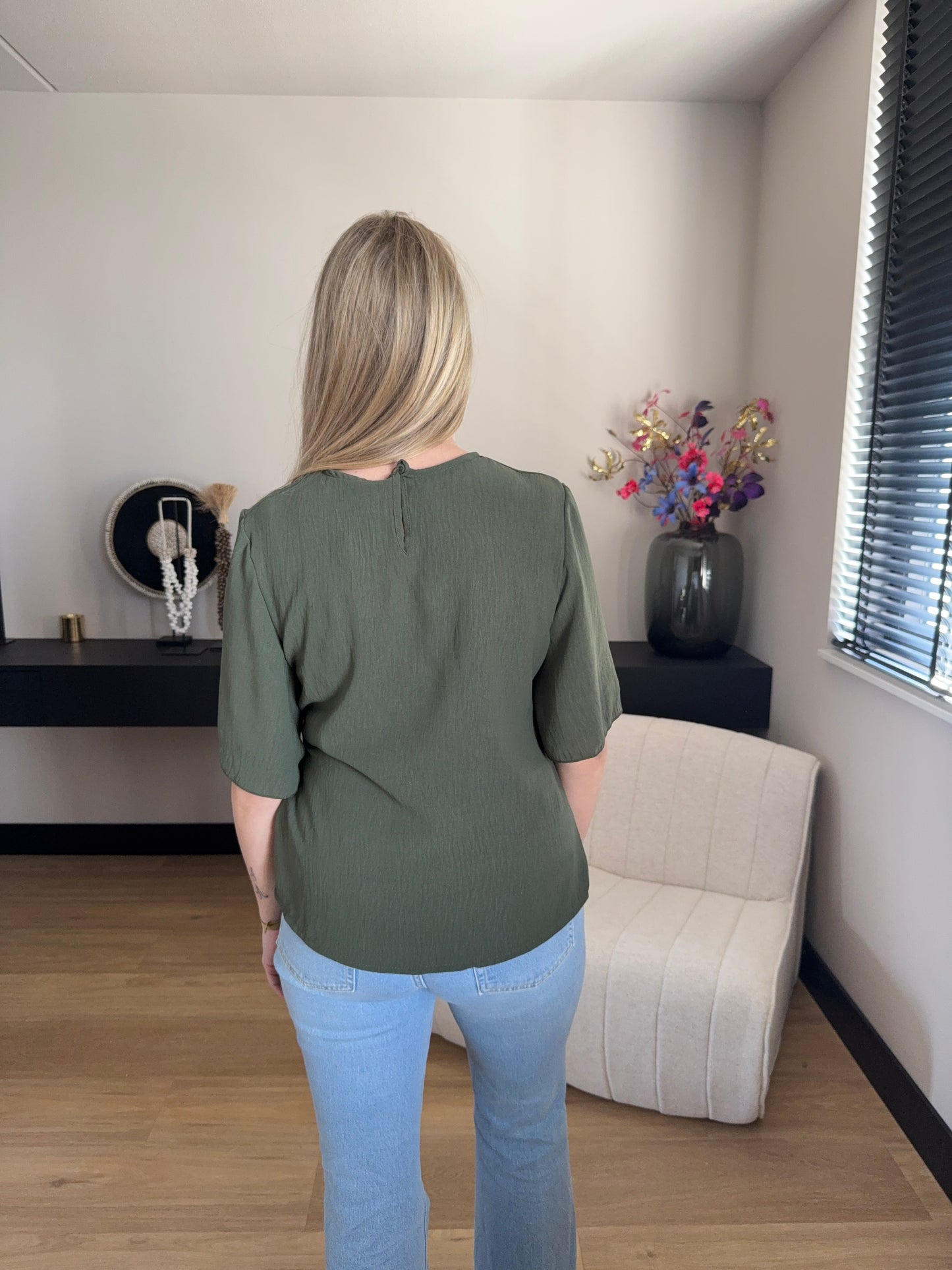 Top Romy army green