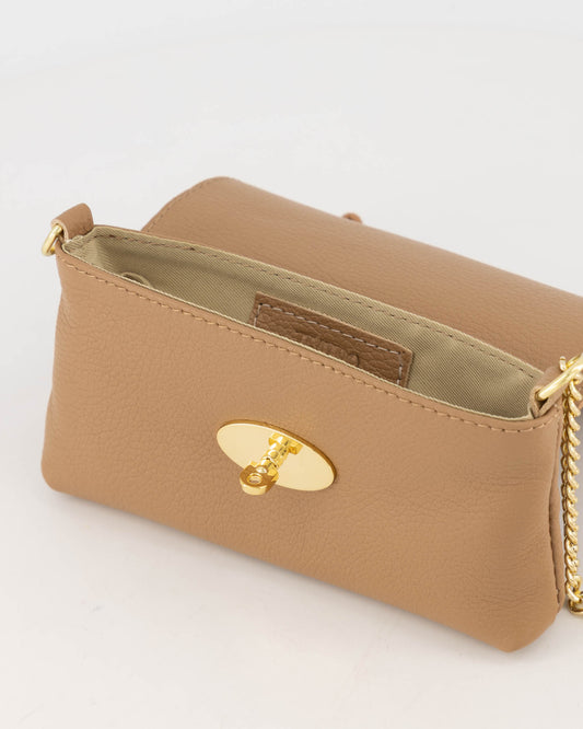 Leren tas Finley camel