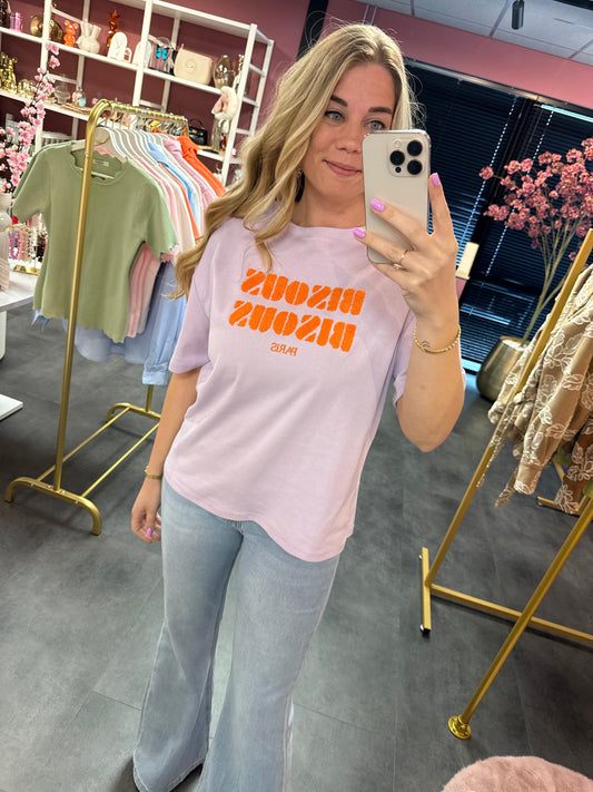 Ambika t-shirt Bisous paars