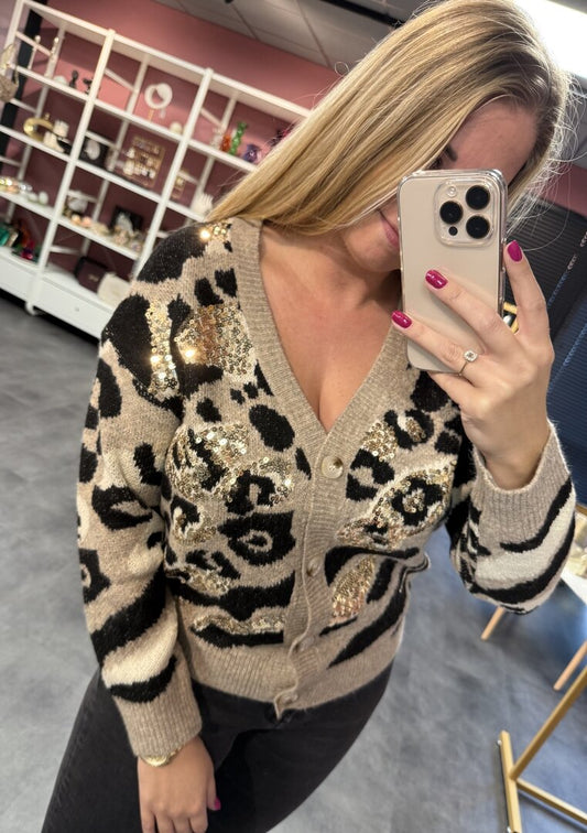 Leopard vest
