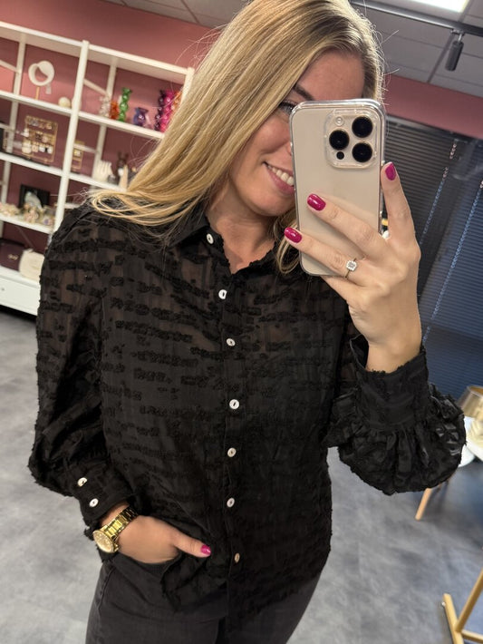 Blouse zwart