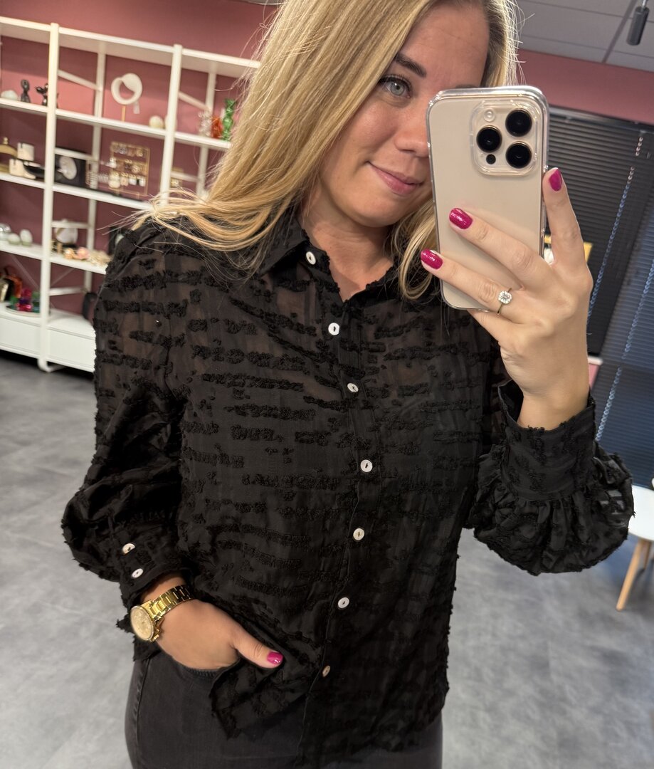 Blouse zwart