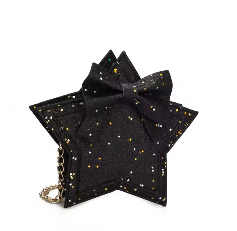 Schoudertasje ster zwart