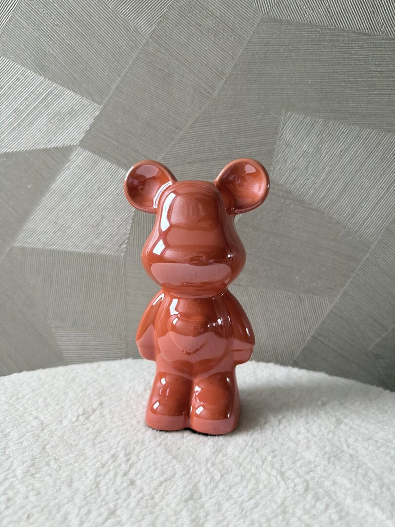 Beer hart oranje 18cm