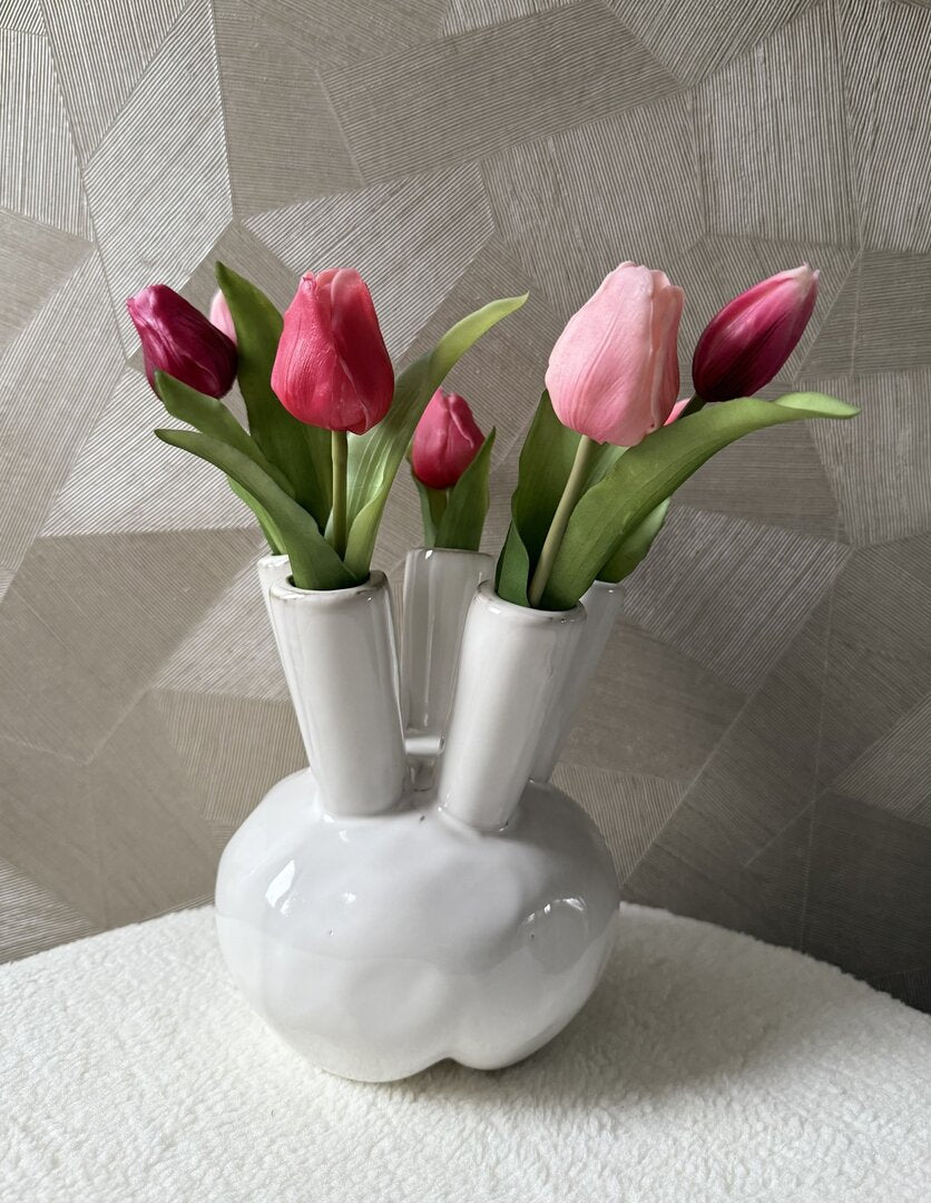 Tulpenvaas wit
