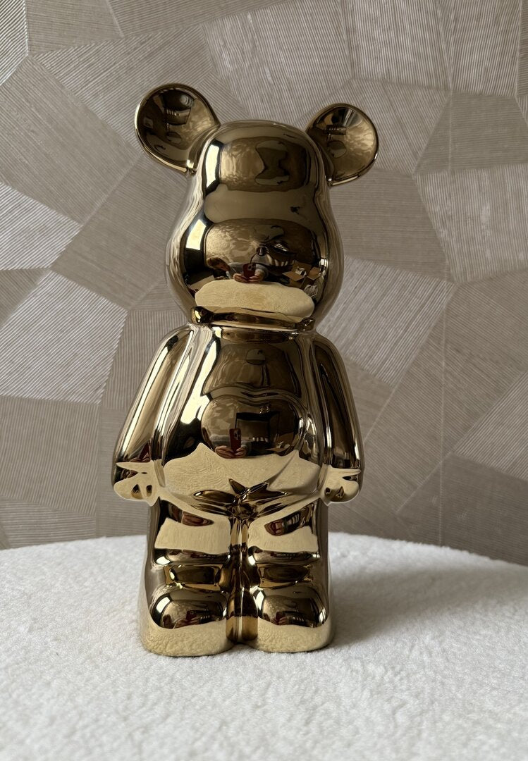 Beer goud hart 28 cm