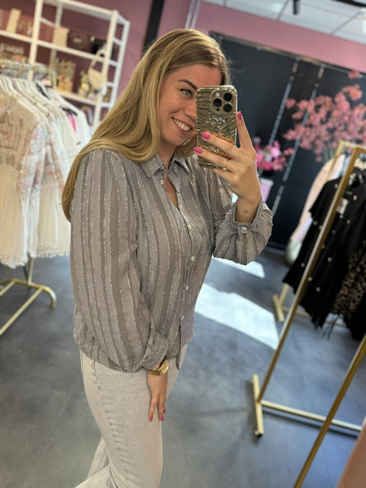 Grijze blouse
