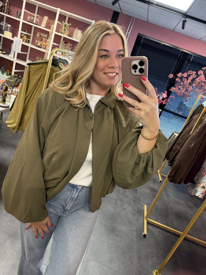 Ambika | jacket Maud army groen