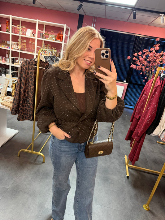 Blazer Sara bruin