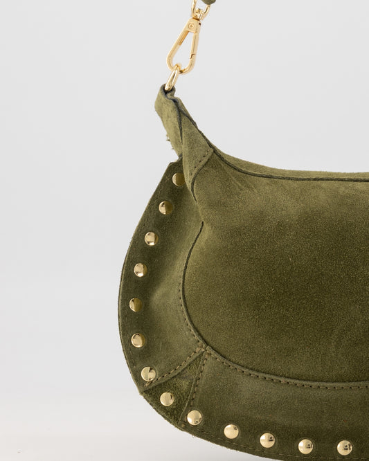 Dames tas Monica suede groen
