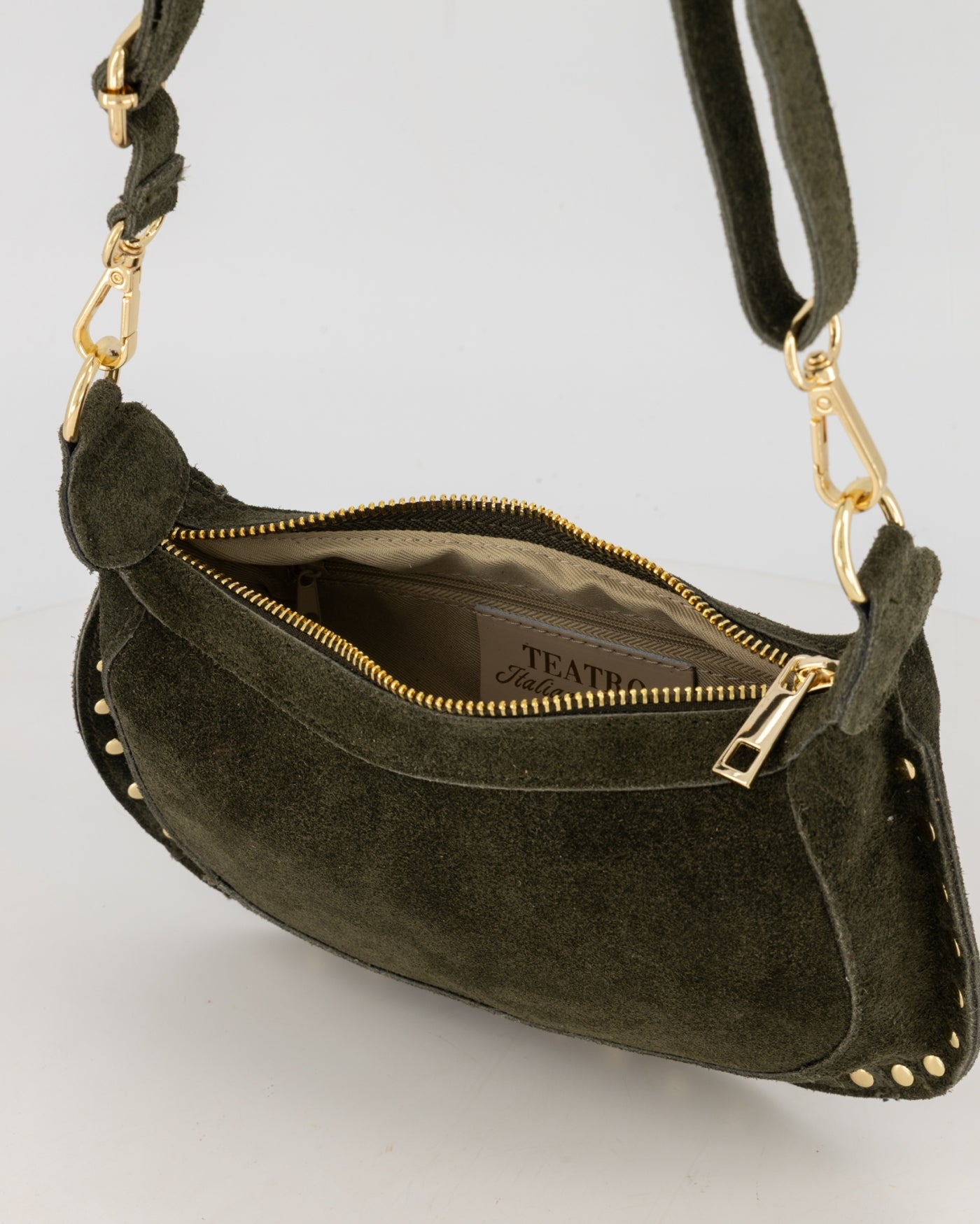Dames tas Monica suede groen