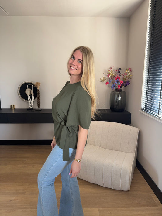 Top Romy army green