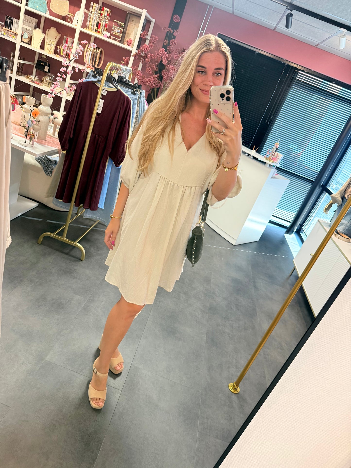 Jurk beige