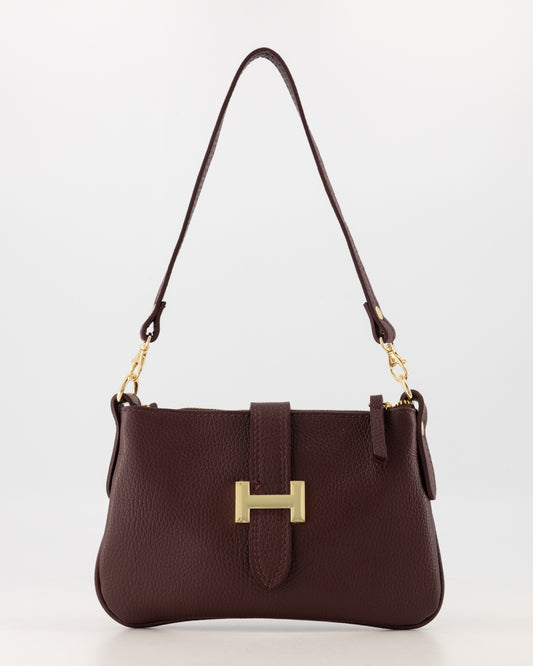 Dames tas Burnley leder - kleur bordeaux