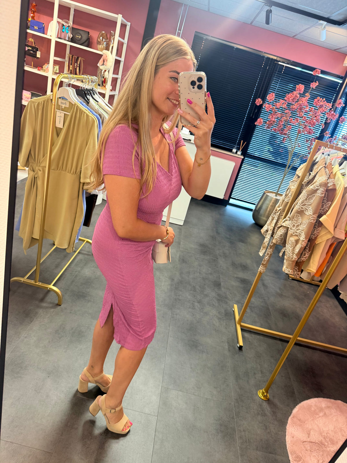 Stijlvolle Paarse Zomerjurk voor Dames