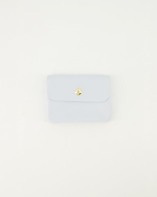 Leren portemonnee licht blauw