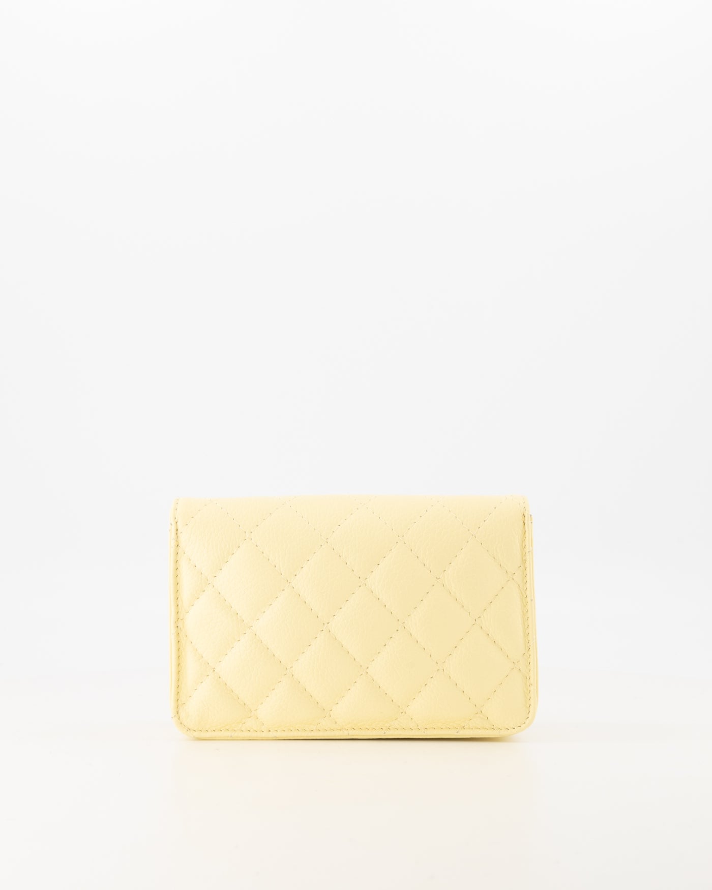 Crossbody tas met kettinghengsel geel