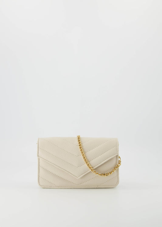 Crossbody tas beige