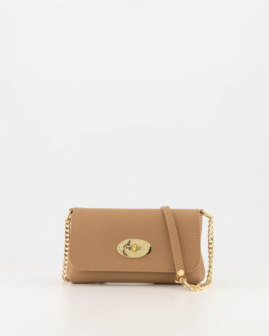 Leren tas Finley camel