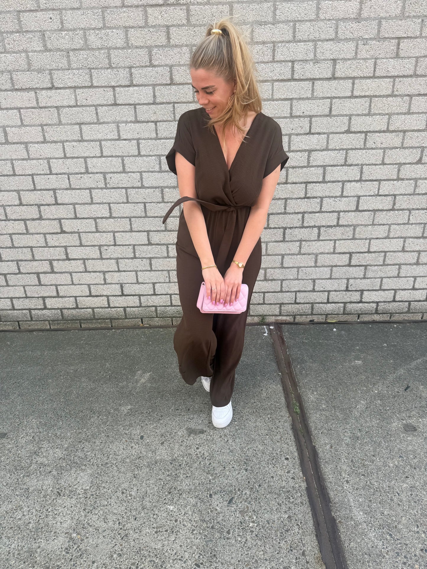 Jumpsuit bruin