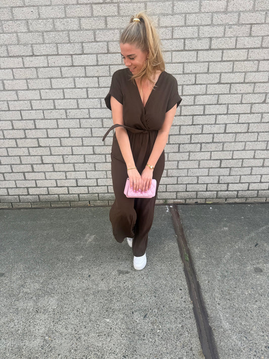 Jumpsuit bruin