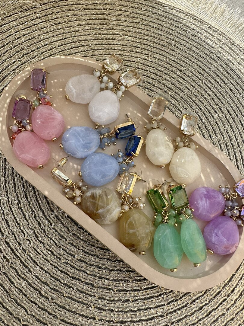 Oorbel wedding guest pink