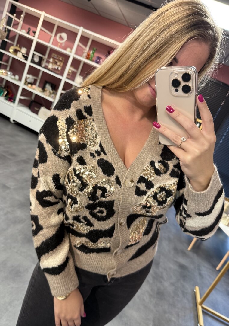 Leopard vest
