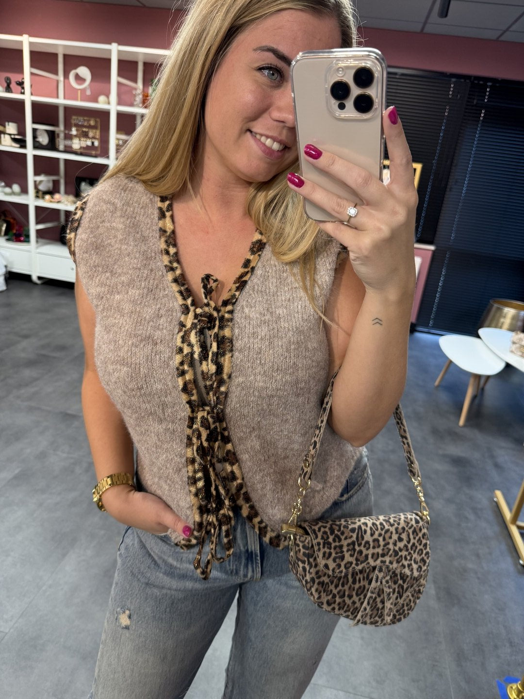 Gilet leopard