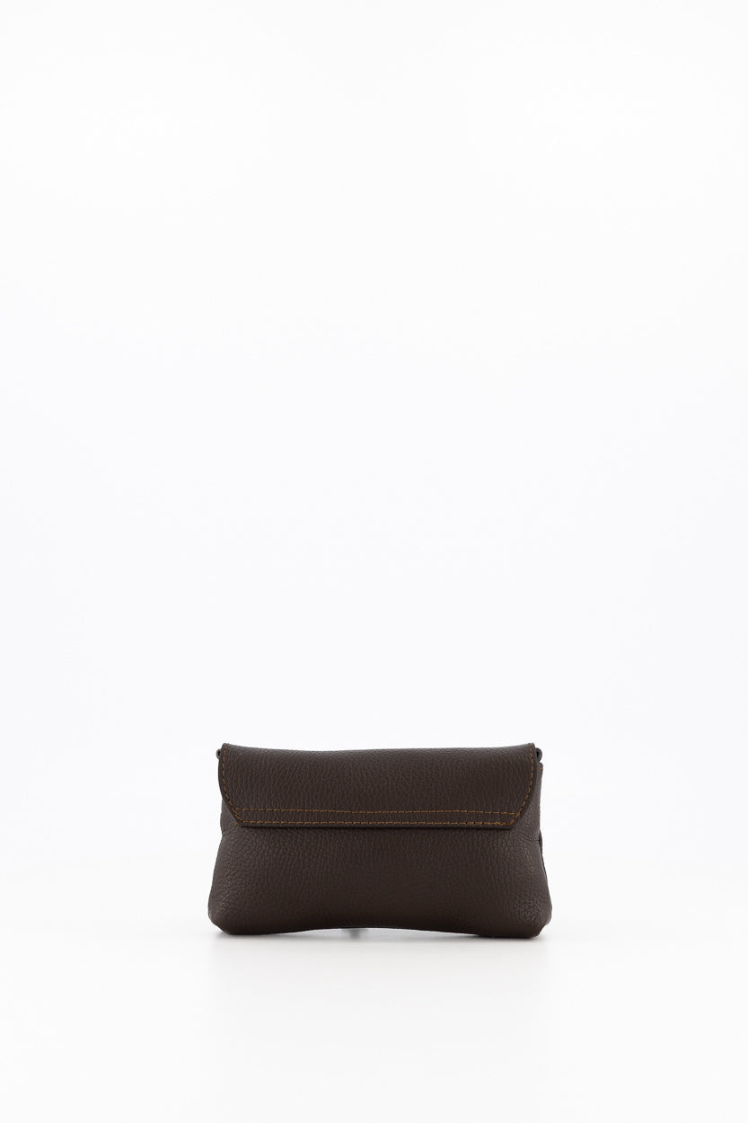 Leren tas Finley donker bruin