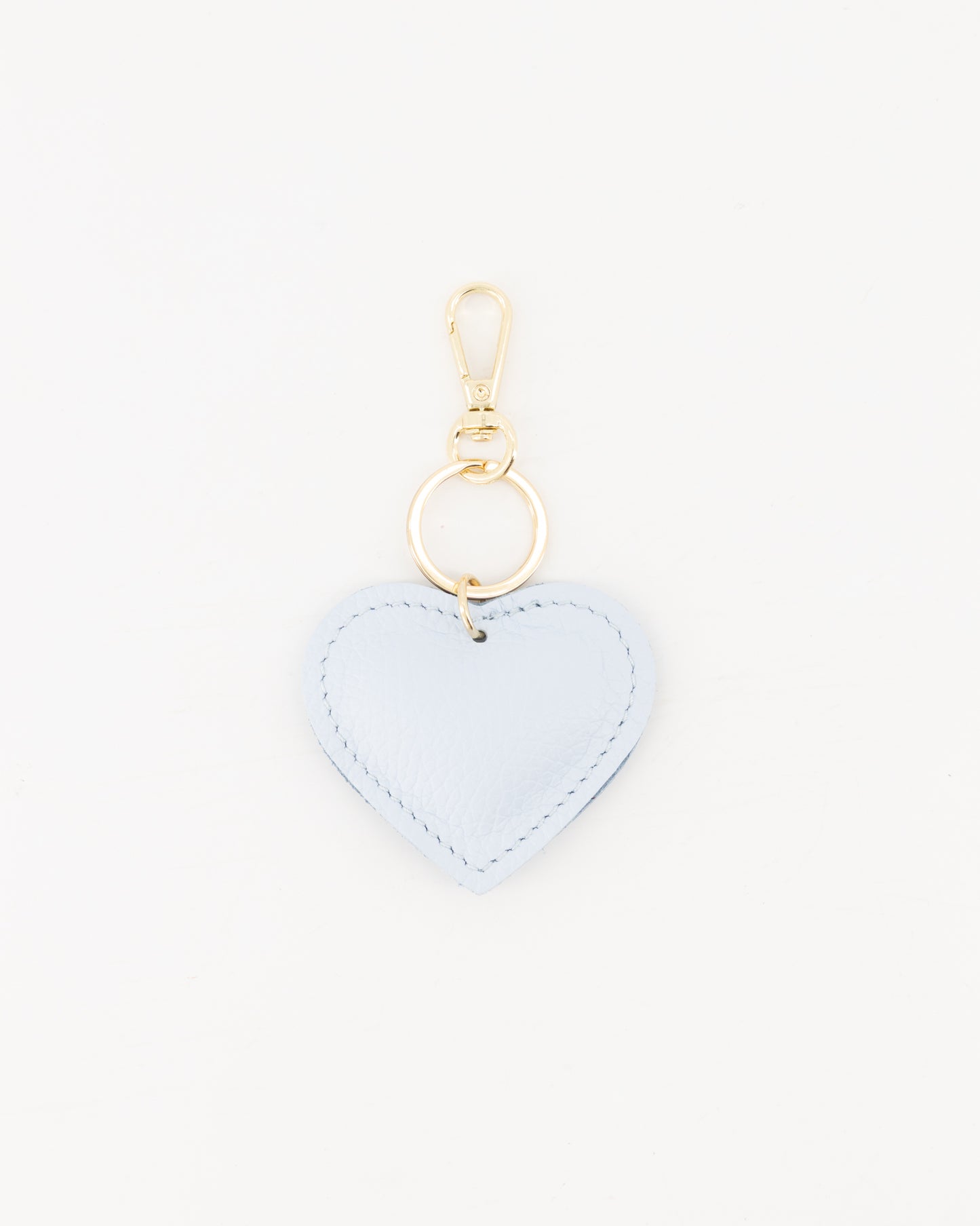 Hart sleutelhanger licht blauw