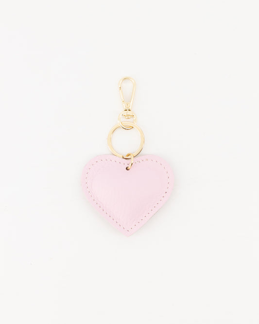 Hart sleutelhanger roze