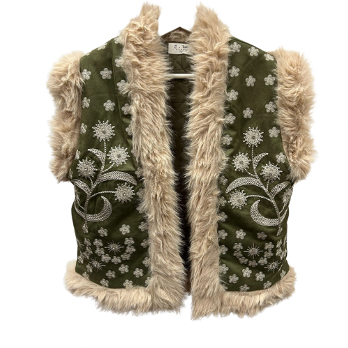 Boho gilet groen
