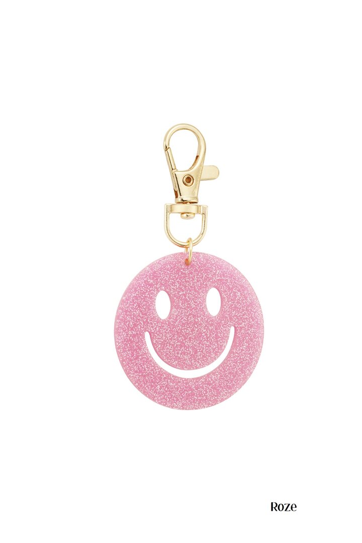 Keep on smiley sleutelhanger