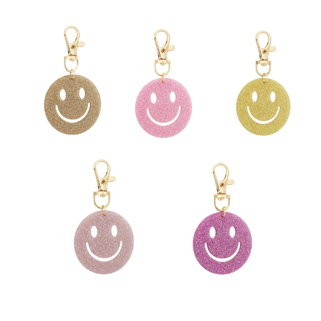 Keep on smiley sleutelhanger