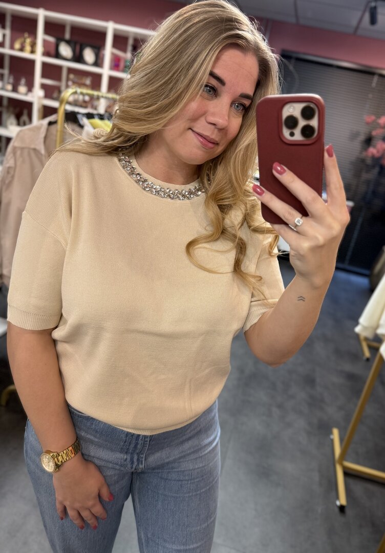 Tiffany top beige