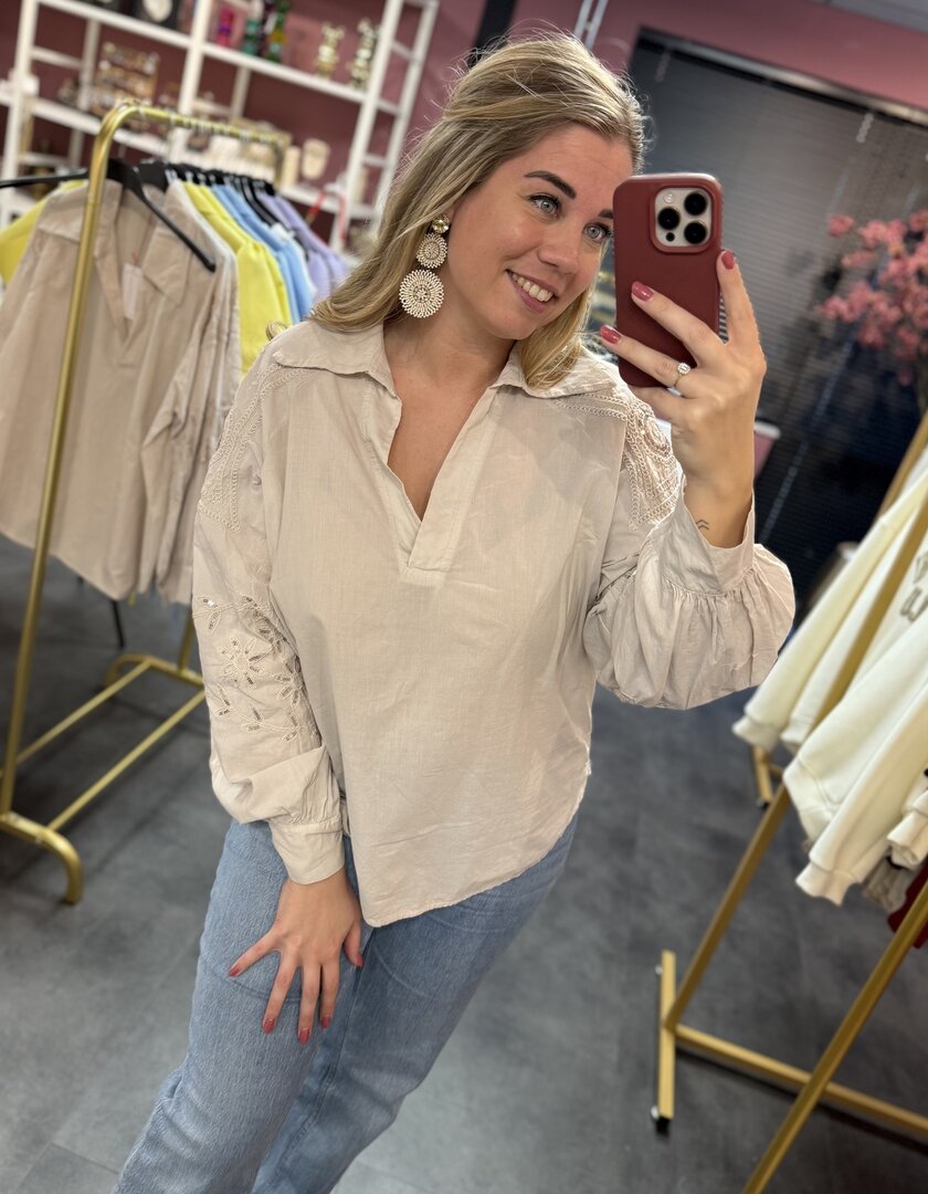 Sophie and me- Blouse beige