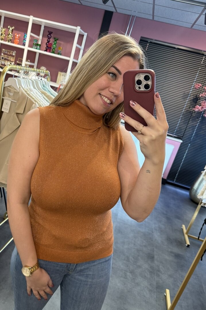 Basic glitter col oranje