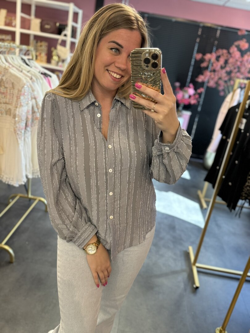 Grijze blouse