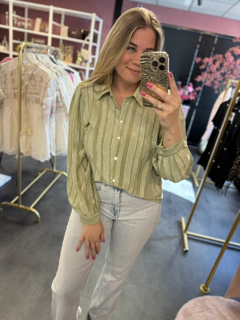 Groene blouse