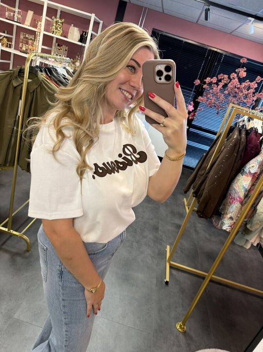 T-Shirt Ambika Bisous bruin