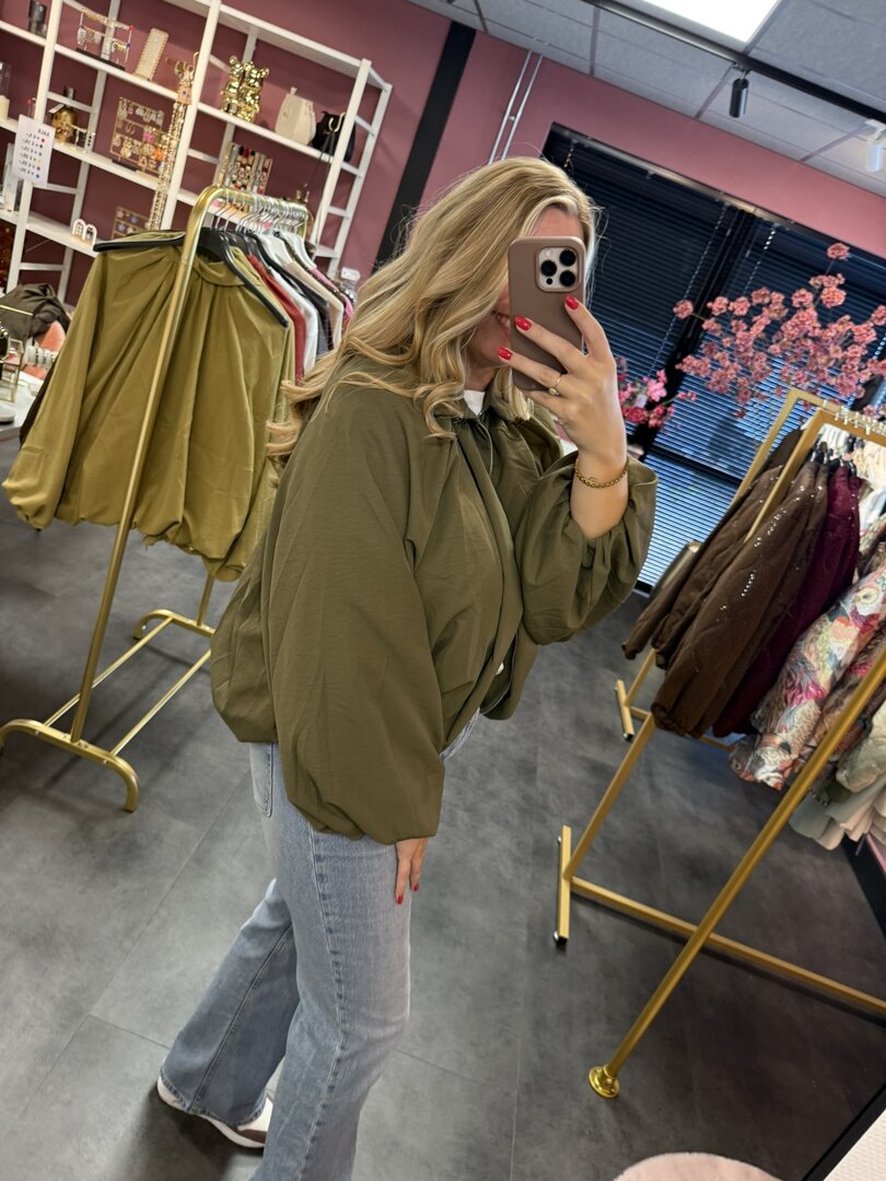 Ambika | jacket Maud army groen