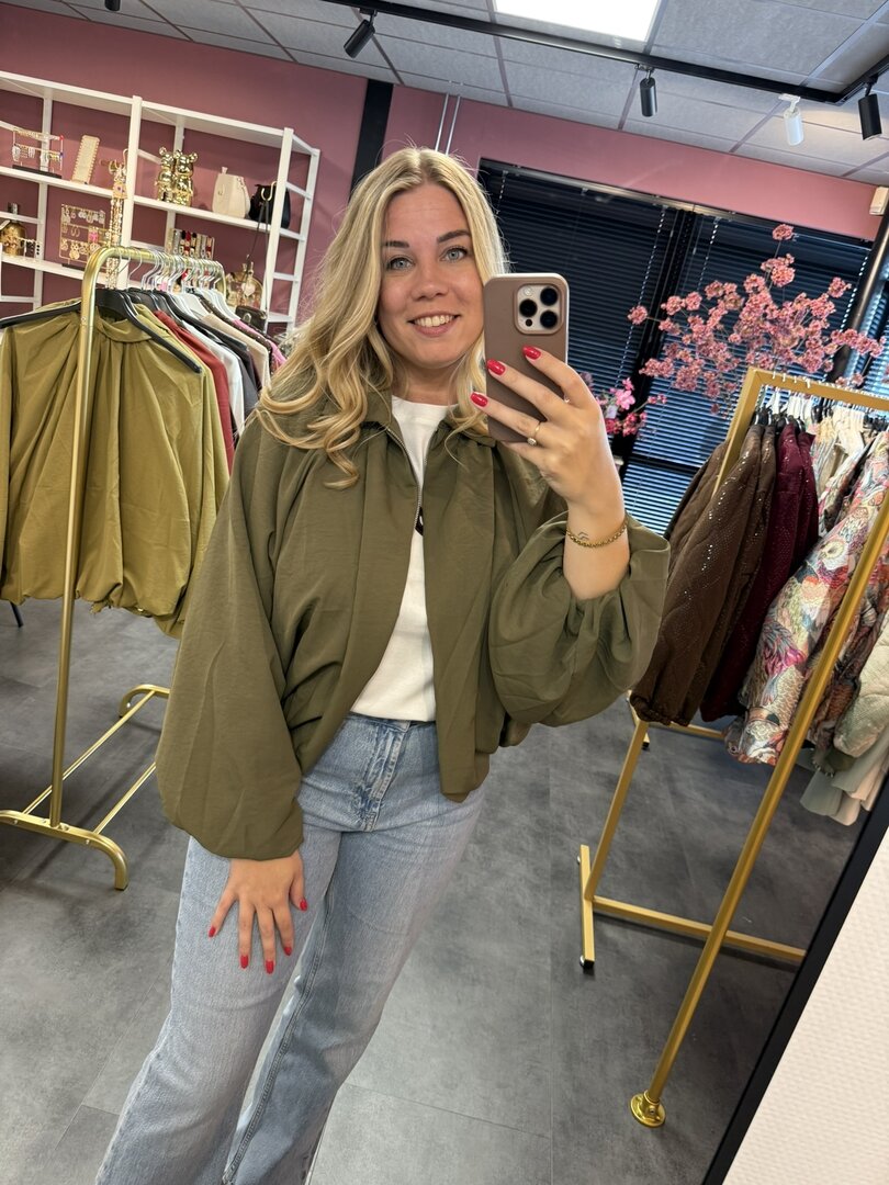 Ambika | jacket Maud army groen