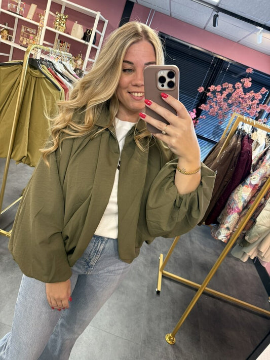 Ambika | jacket Maud army groen