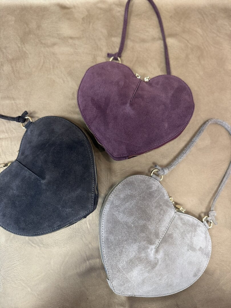 Hart tas Lamour suede bordeaux