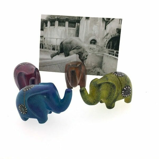 Speksteen Kaarthouder "Olifant" (9x4,5x5,5cm)