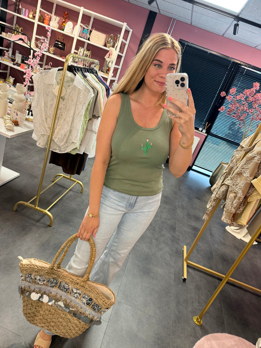 Top groen & cactus