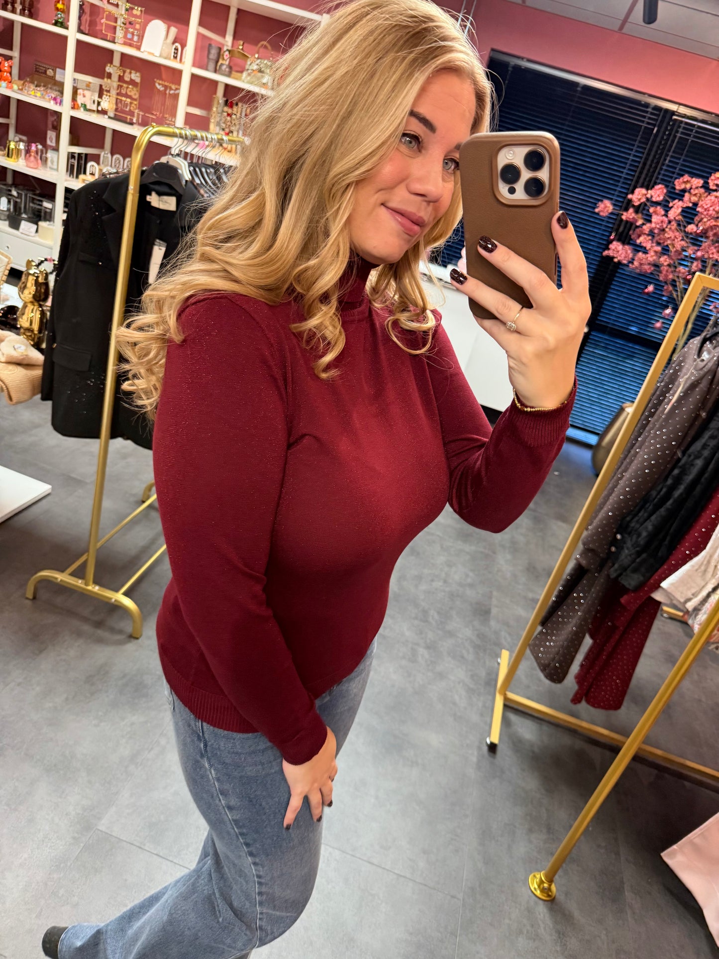 Coltrui Lurex bordeaux