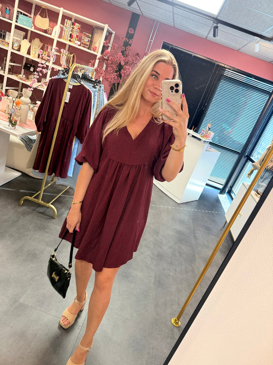 Jurk bordeaux