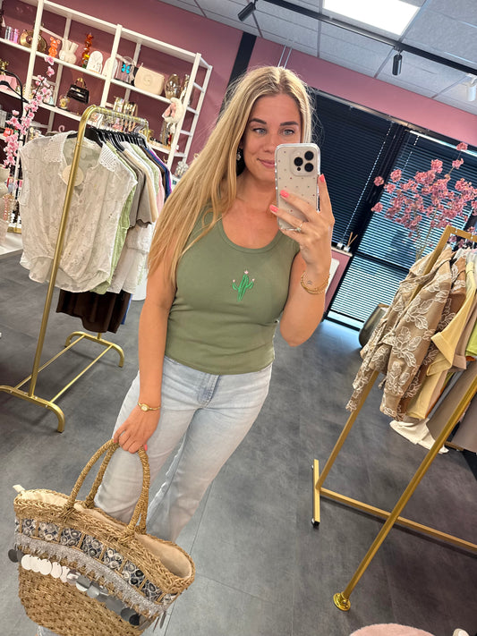 Top groen & cactus