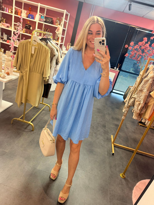 Losvallend zomerjurk - Blauw